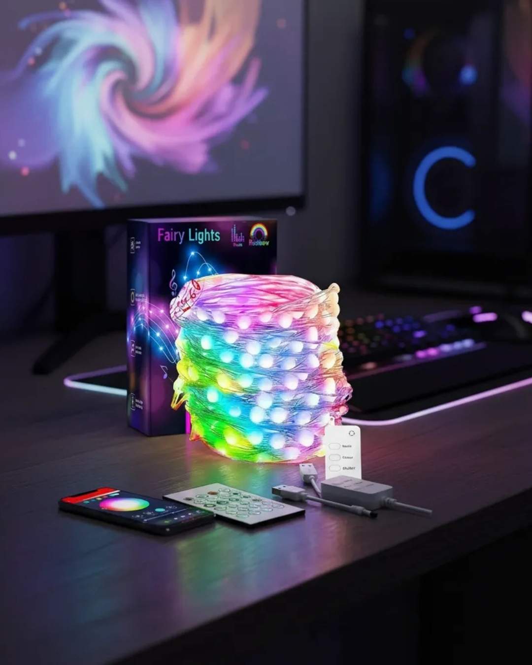 Tira Luces Led Argb Ic Graffity 5mts Wifi Musica 16m Colores