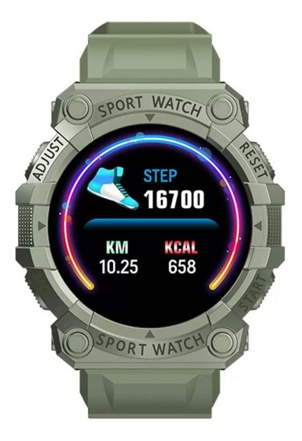 "reloj smart FD68S inteligente verde"