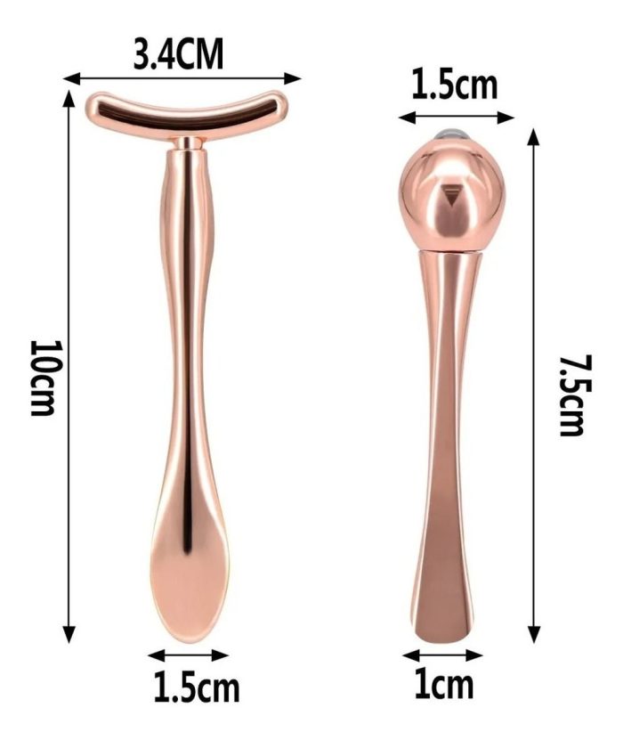 Mini Martillo Para Masaje Facial + Aplicador De Crema - Imagen 2