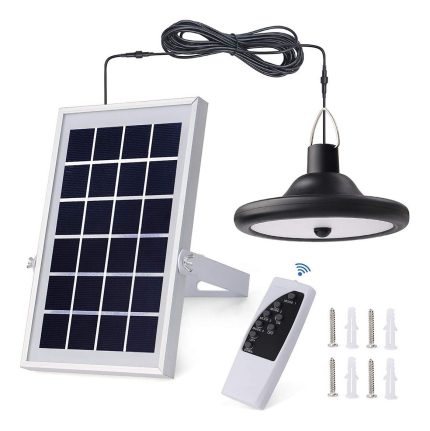 "foco solar simple tipo colgante"
