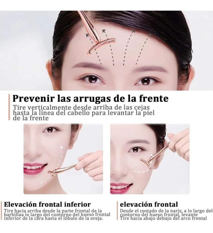 Mini Martillo Para Masaje Facial + Aplicador De Crema - Imagen 4