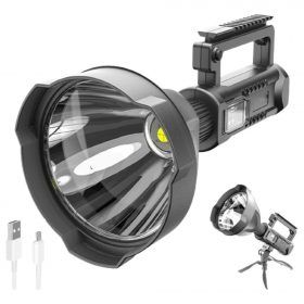 Foco Led Linterna Tipo Mulita Batería Rec. Litio Con Tripode