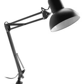 "lampara flexible articulada negra"