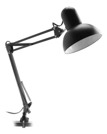 "lampara flexible articulada negra"