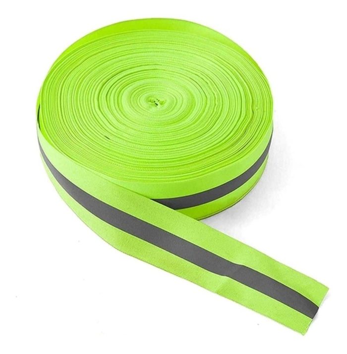 "cinta reflectiva fluor textil 100 metros"