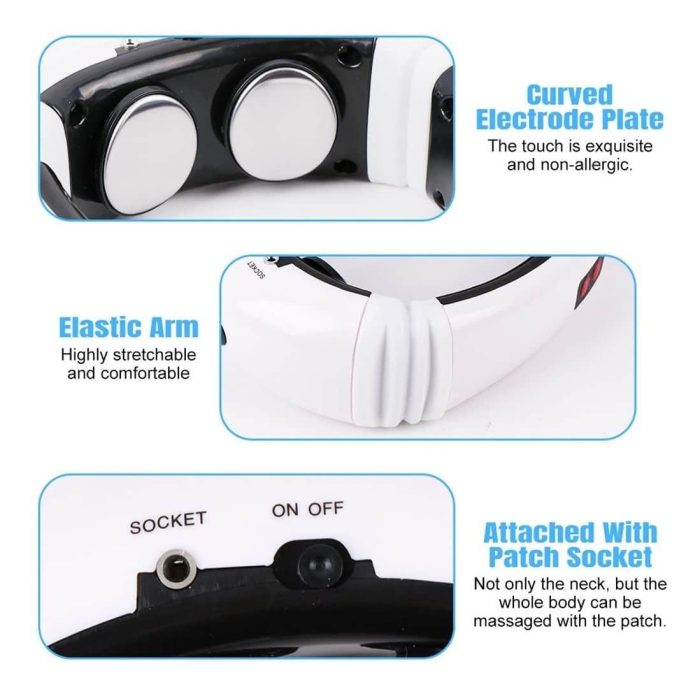Masajeador Cervical Cuello Y Espalda Con Electro - Imagen 4