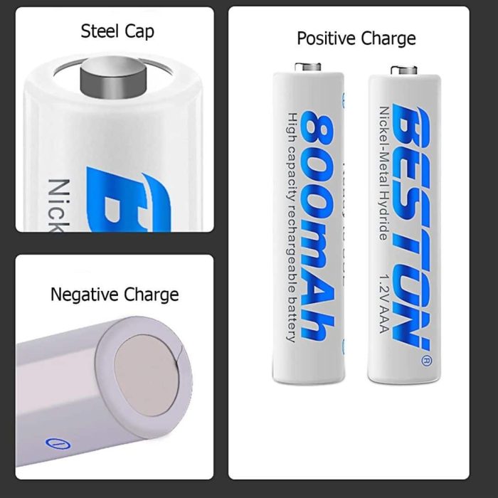 Pila Recargable 800 Mah 1200 Ciclos AAA Blister x 4 - Imagen 2