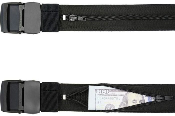 Cinturón Antirobo Bolsillo Interior Para Viajes O Deportes - Imagen 4