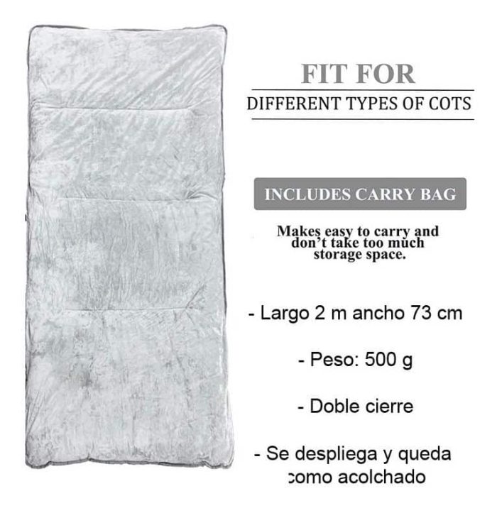 Sobre Saco De Dormir Liviano Niños Y Adultos - Imagen 3