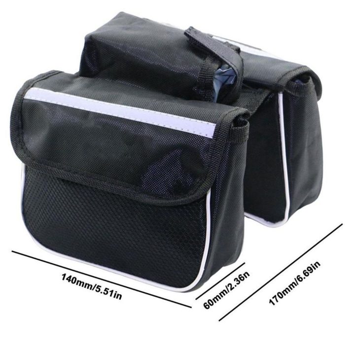 Bolso Alforja Para Parrilla De Bicicleta Impermeable - Imagen 3