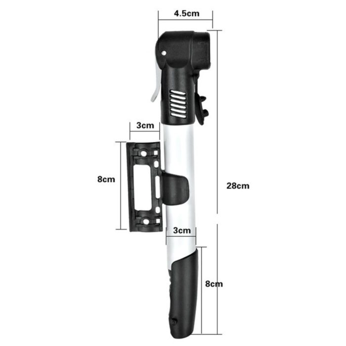 Inflador De Mano Doble Válvula Para Bicicleta O Moto - Imagen 3