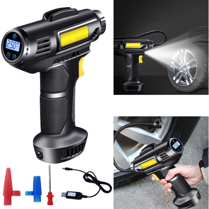 Inflador Portátil Auto Moto Bici 120w Compresor - Imagen 2
