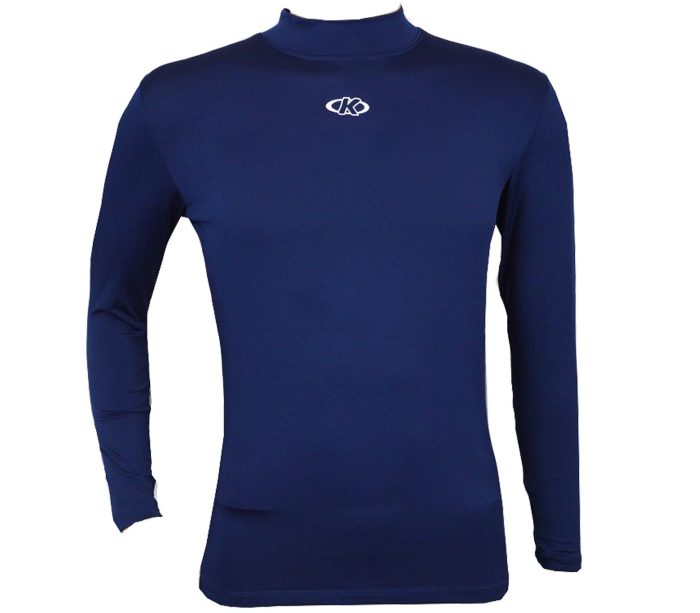 "polera termica de calidad azul"