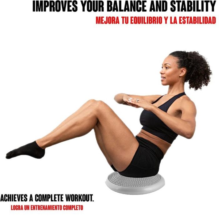 Disco Bosu Balance Y Equilibrio 33 cm Con Inflador - Imagen 10