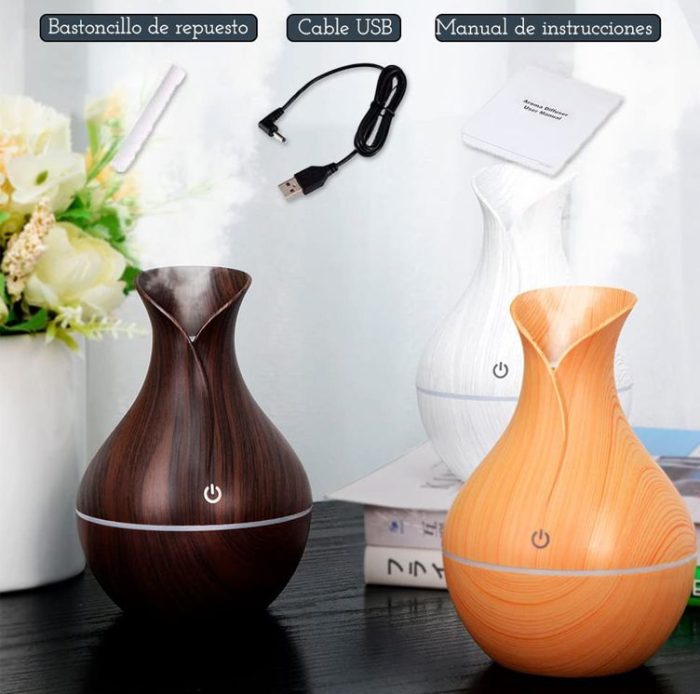 Mini Humidificador Difusor Aromaterapia 130 Ml USB - Imagen 5