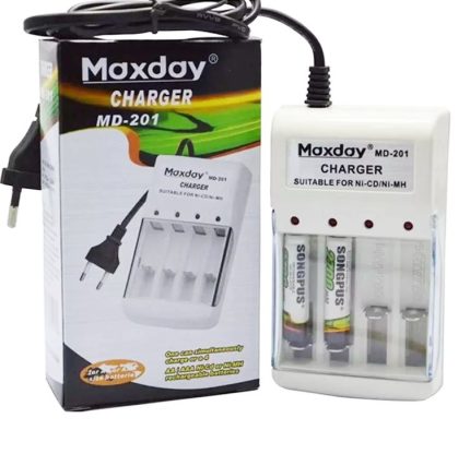 "cargador pilas recargables maxday"
