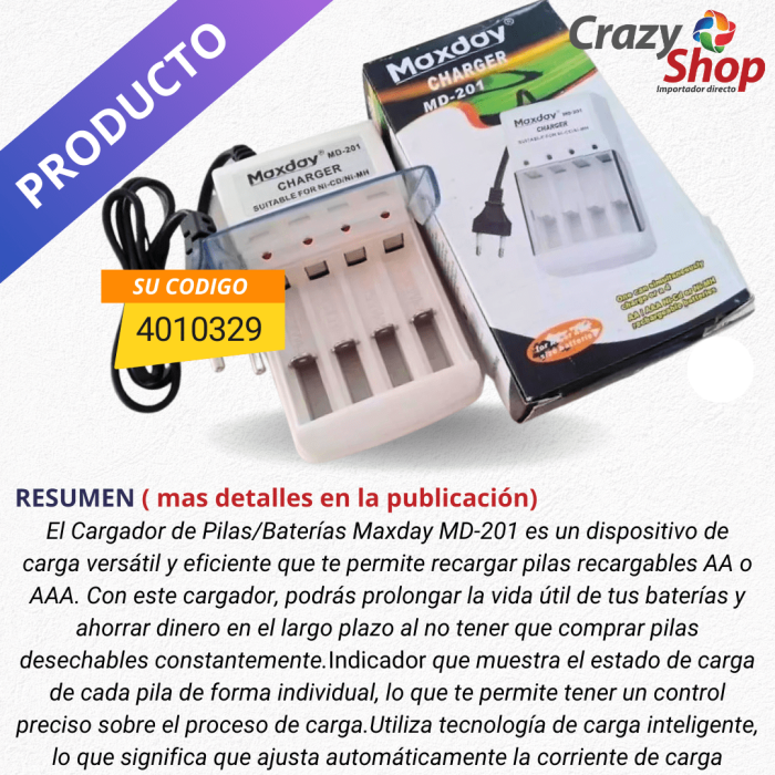 "buscando cargador de pilas de calidad"