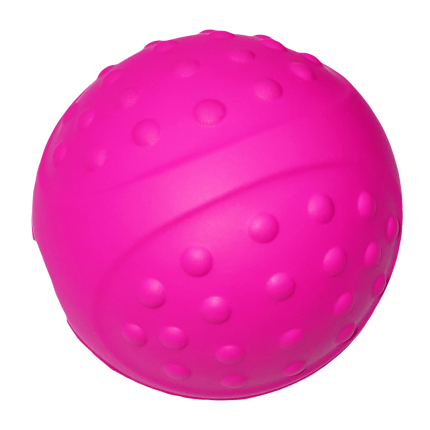 "pelota de mano en goma crazy"