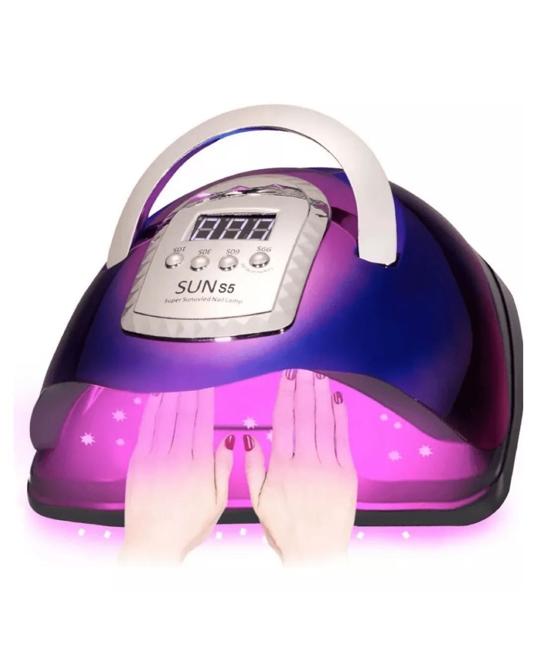 Secador De Uñas Lampara Uv Led 280w 66 Leds Tornasol