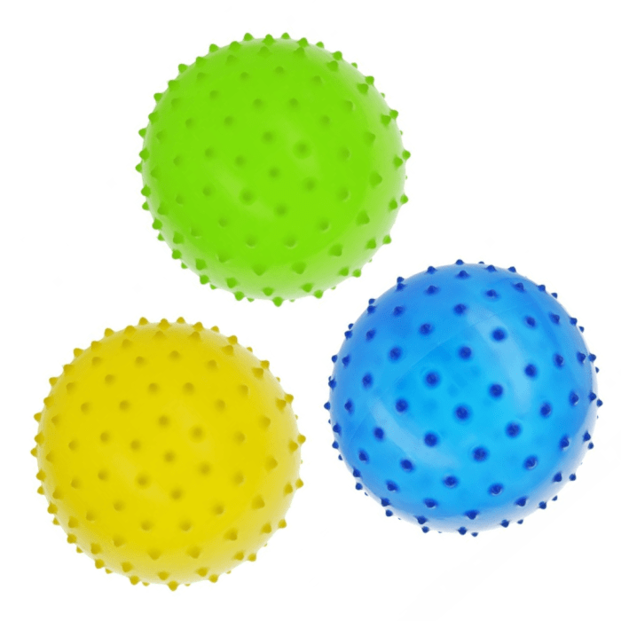 Mini Bola Pelota 12 cm Rehabilitación Con Pinchos - Imagen 2