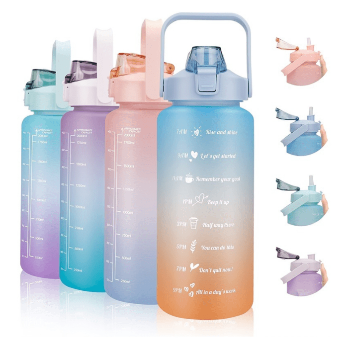 Botella de Agua Deportiva 2 L Diseño Motivacional - Imagen 6