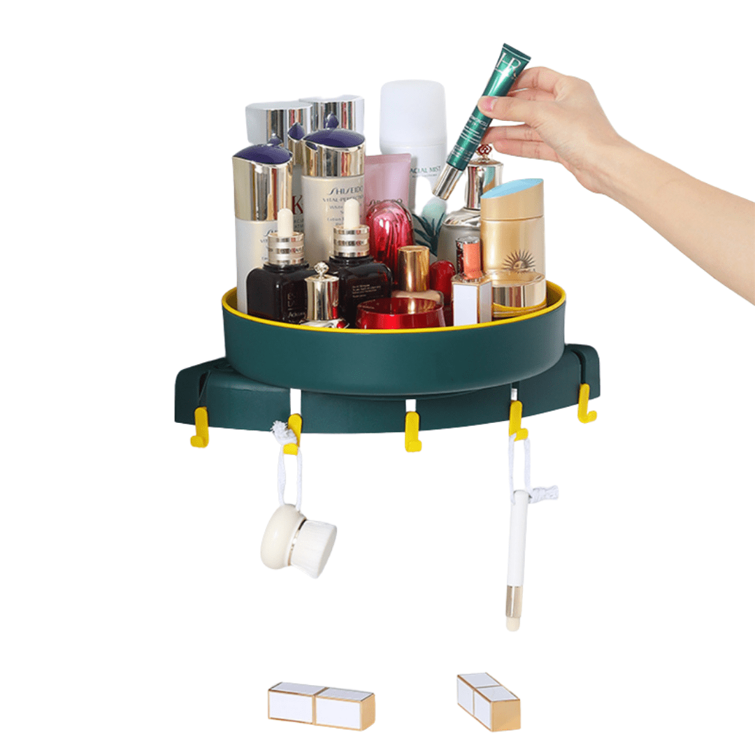 "esquinero organizador de baño o cocina 360°"