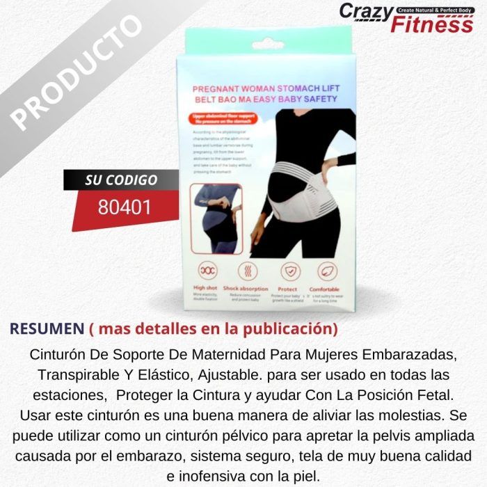 "faja prenatal de calidad en crazy fitness"