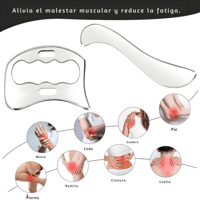 Kit Herramientas Fisioterapia Gua Sha Corporal - Imagen 4