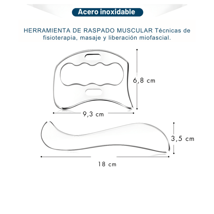 Kit Herramientas Fisioterapia Gua Sha Corporal - Imagen 2
