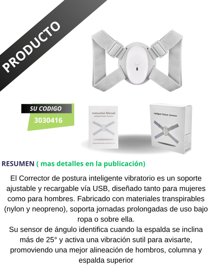 Corrector de Postura Inteligente Vibratorio Unisex - Imagen 2