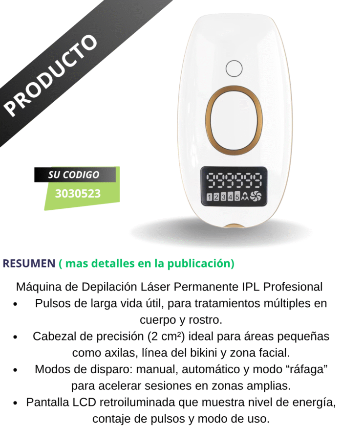 Máquina de Depilación Láser Permanente IPL Profesional - Imagen 2