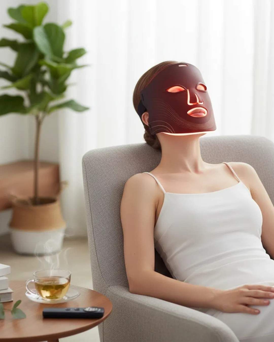 Máscara De Fototerapia LED 7 Colores Para Cuidado Facial