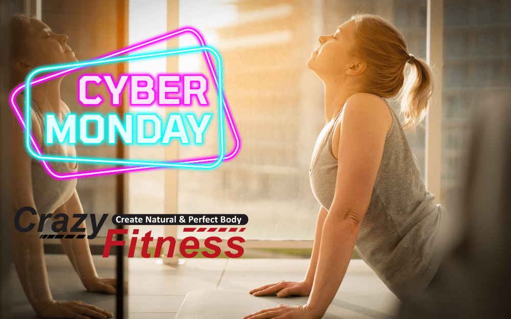 "fitness en el cyber lunes de crazy fitness"