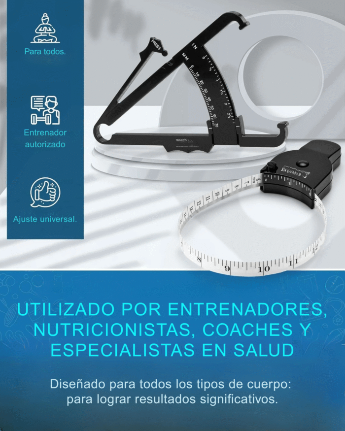 Calibrador de Grasa Corporal Profesional con Escala Métrica - Imagen 4