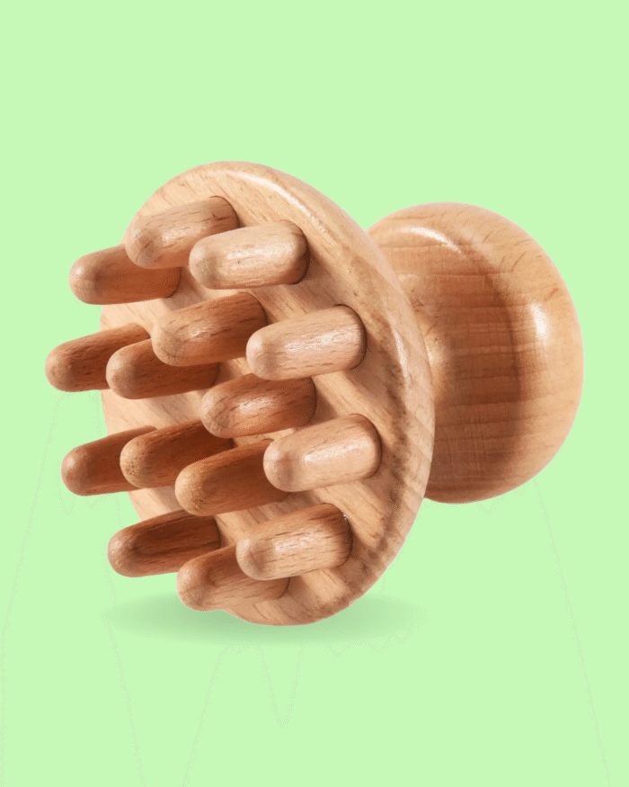 Masajeador de Madera Forma de Hongo - Imagen 3