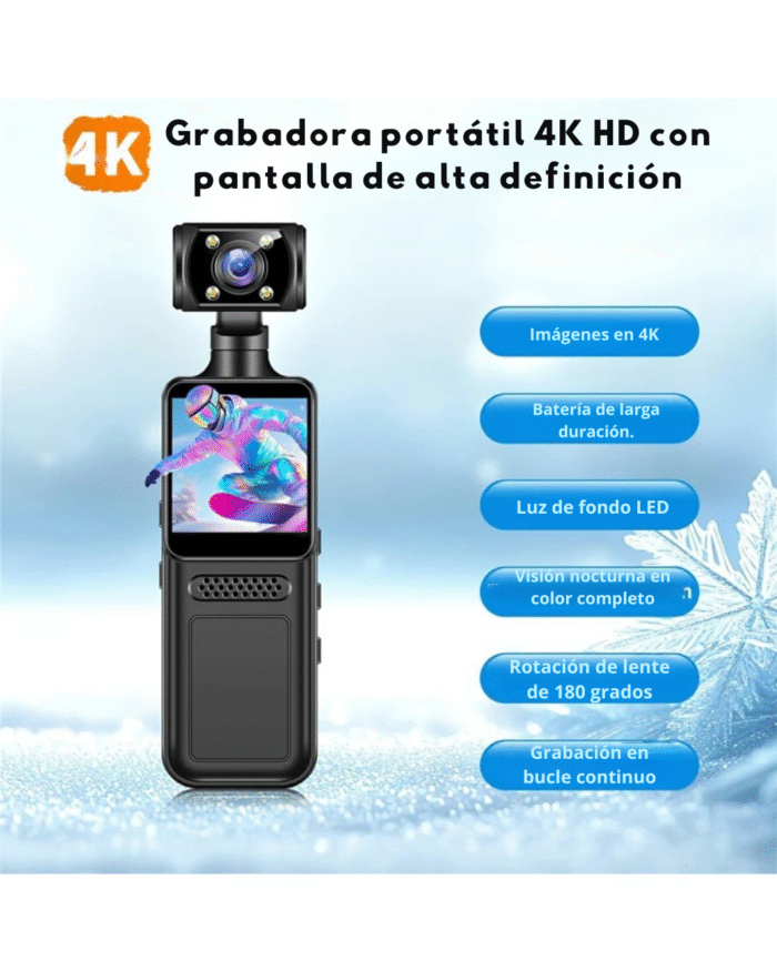 Cámara deportiva 4K M12 Outdoor con visión nocturna - Imagen 2