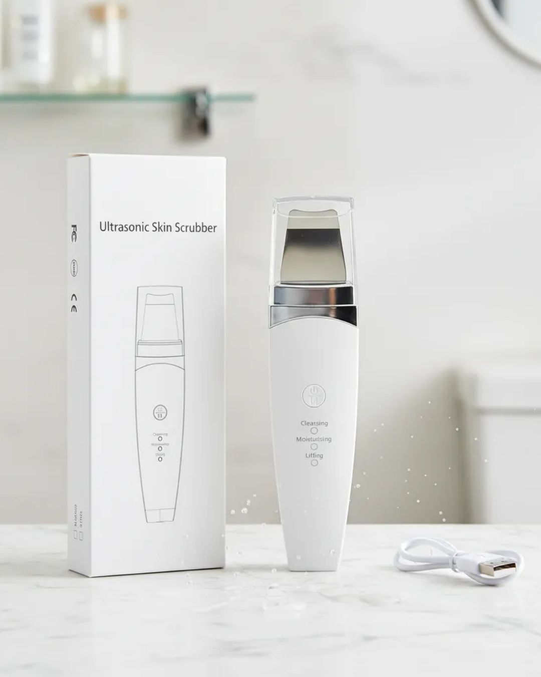 Espátula Limpiadora Peeling Facial Ultrasónica