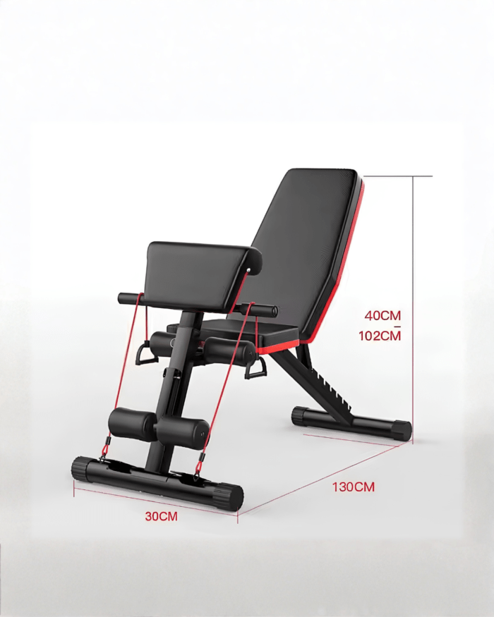 Banco De Pecho Y Musculación Ajustable Plegable Profesional - Imagen 2