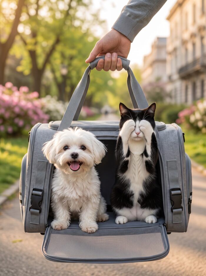 Bolsa De Transporte Para Mascotas Perros Y Gatos - Imagen 2