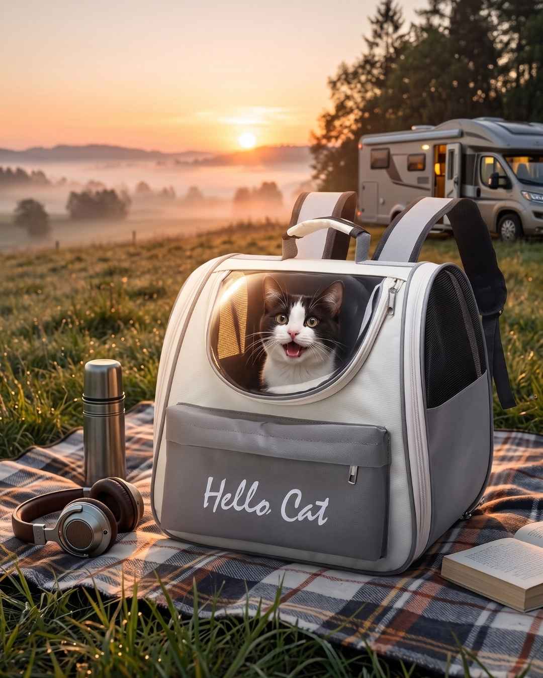 Mochila Cápsula Panorámica Para Gatos Y Mascotas