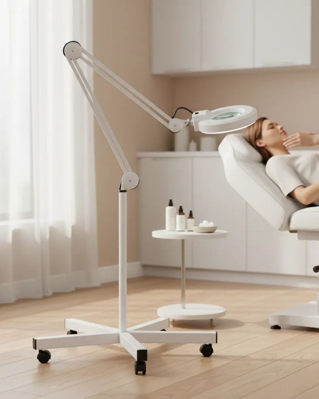 Lámpara LED Profesional Con Lupa 10x Articulada