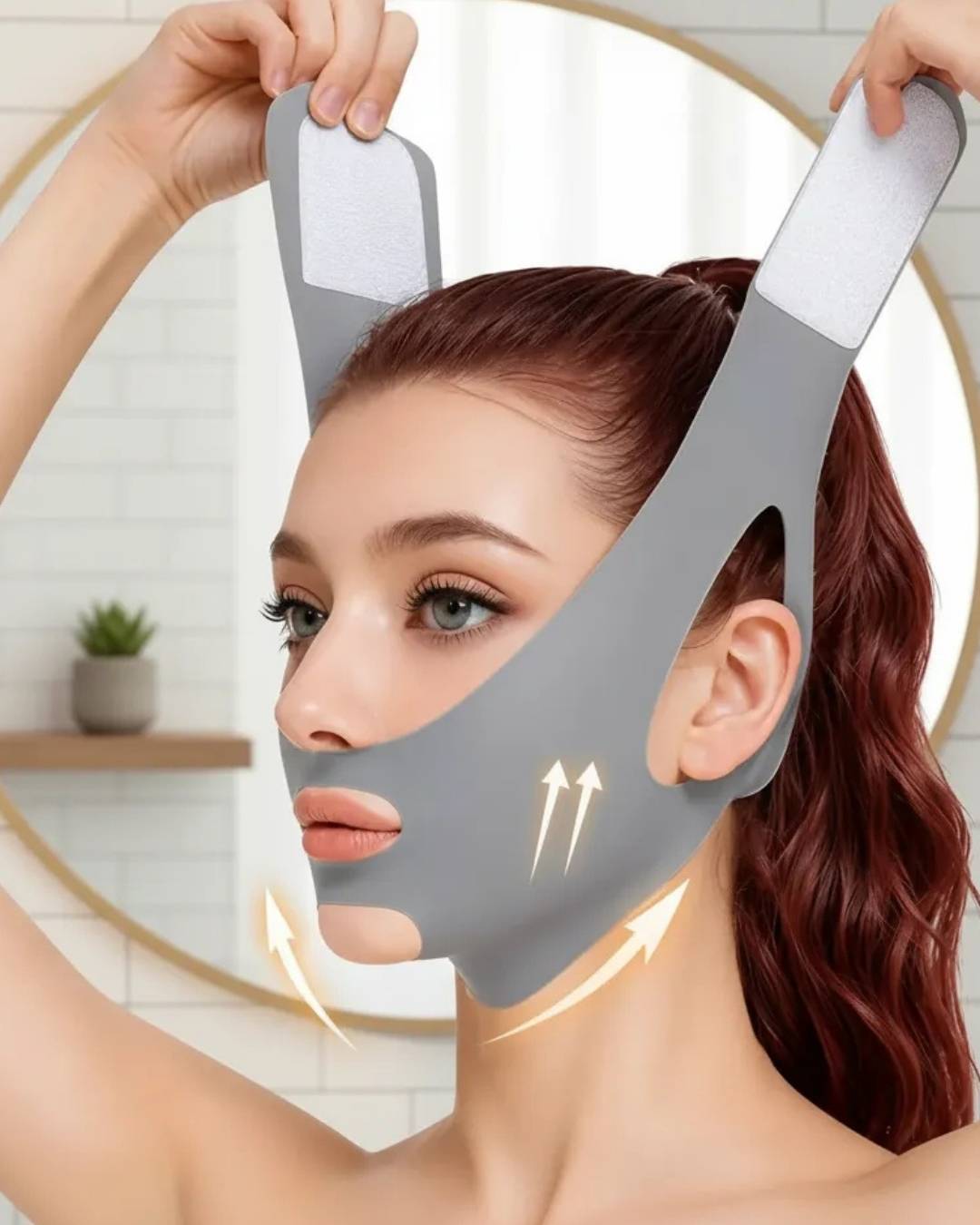 Faja Reductora Facial V-Line Mascarilla Antiarrugas