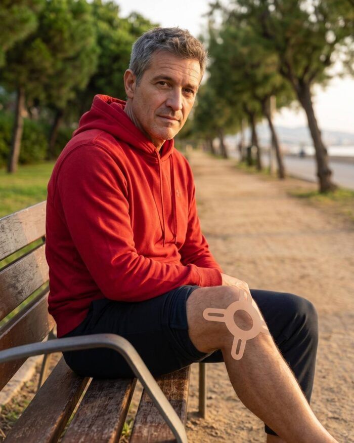Parche Kinesiológico para Rodilla Precortado Anatómico - Imagen 3