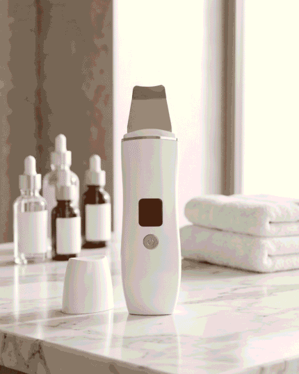 Espátula ultrasónica facial con pantalla