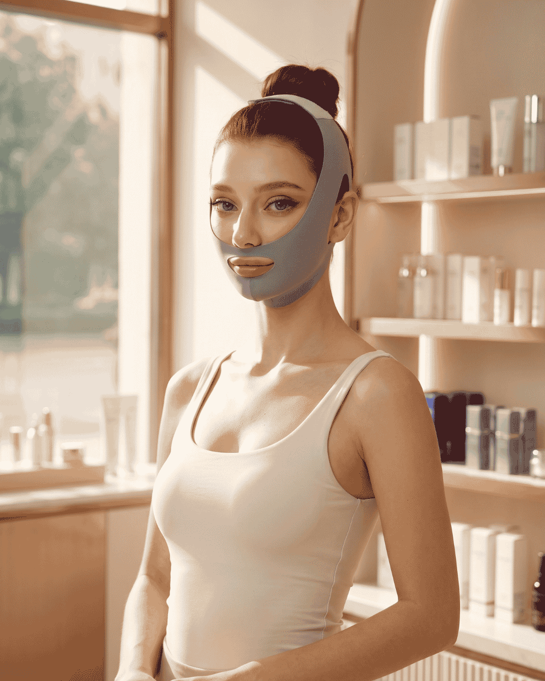 Máscara de compresión facial V-Line