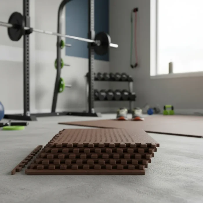 Alfombra de goma antideslizante para entrenar