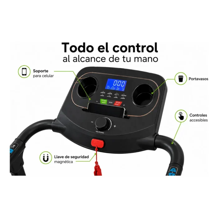 Caminador Eléctrico M2 Plegable - Cinta de Correr - Imagen 4