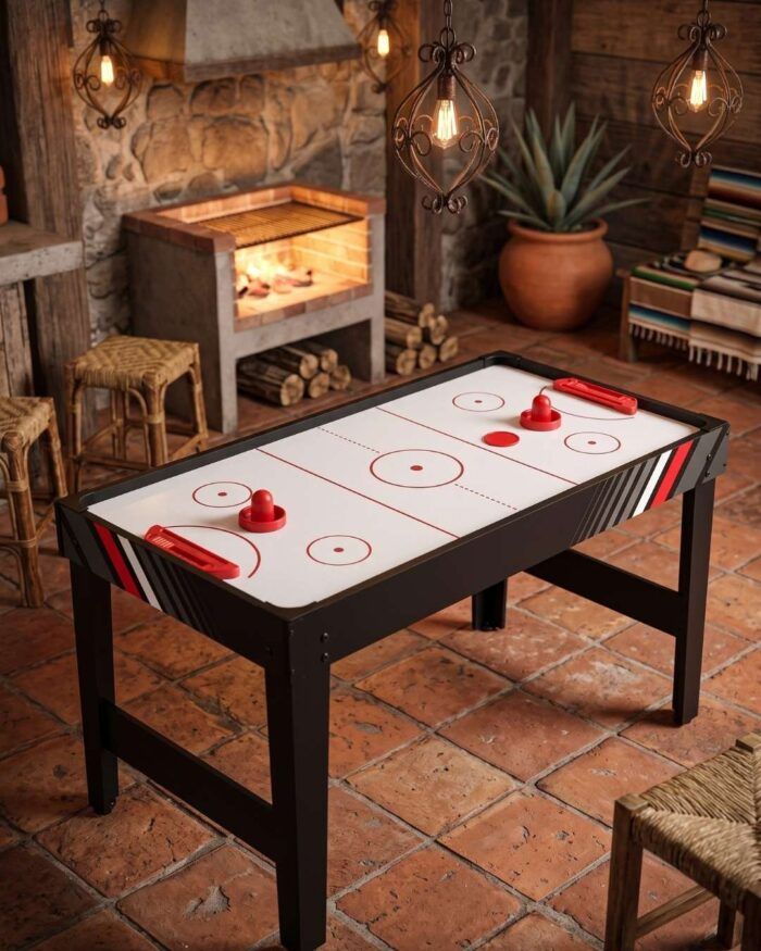 Mesa multijuego para diversión familiar 4 en 1 de 107 cm - Imagen 3