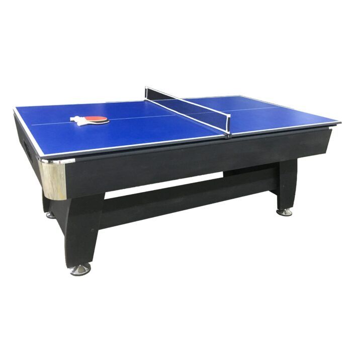 Mesa de ping pong reversible azul y negra