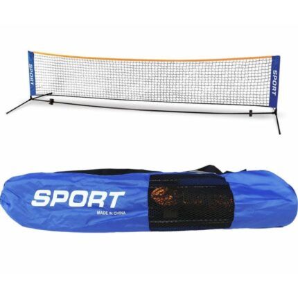 Set de fútbol tenis con bolso en la playa